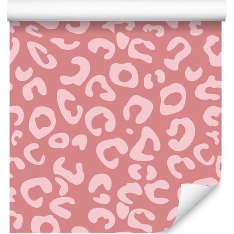 Carta da parati effetto pelle color oro rosa corallo, sfondo corallo 50x1000 cm (1/5)