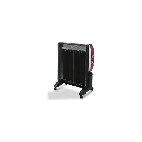 Radiador eléctrico Avant AV7577 negro 2000 vatios termostato ajustable