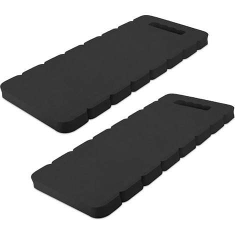 Lot de 2 Tapis de Genoux, Genouillères pour Jardinage, Coussin Protège Genou, pour Le Jardinage, Le Travail, Le Bain de bébé, l'exercice, l'exercice, 41 x 19 x 2 cm(Noir) (1/5)