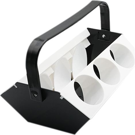 Porte-gobelet portable 6 compartiments Organisateur de boissons Idéal les activités plein air voyage (1/5)