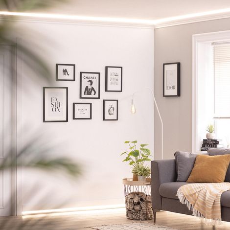 Modanatura per Striscia LED 2m Classic Bianco (1/5)