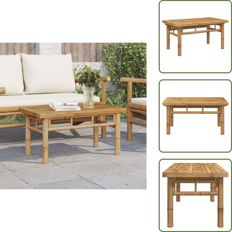 Table basse 70x40x35 cm bambou - Table Basse - Meuble Salle Séjour - Mobilier Intérieur - Table Design - Table Bambous (1/5)