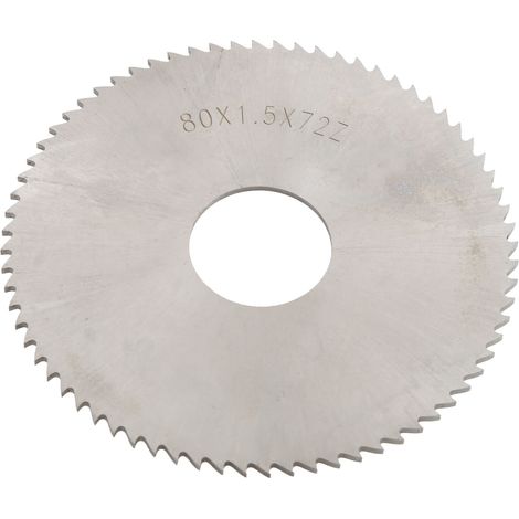 Lame de scie circulaire 80 mm en acier rapide HSS, 72 dents pour coupe fine et précise (1/5)