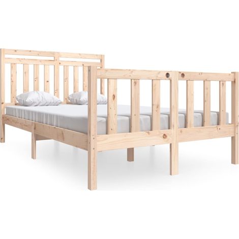 Maison Exclusive - Estructura de cama de madera maciza 140x200 cm