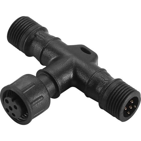 Connecteur En T - 5 Broches - Étanche IP67 - Pour Lampes De Terrasse LED RGBW - 1 Pièce (1/3)
