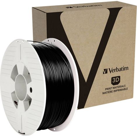 Verbatim 55052 Filamento per stampante 3D PETG 1.75 mm 1 kg Nero 1 pz. (1/4)