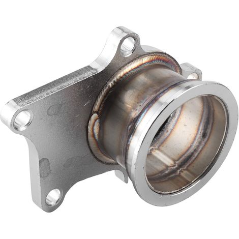 Adaptateur de conversion de bride de descente de turbo à 5 boulons vers bride en V de 2,5 pouces en acier inoxydable, compatible avec T3/T4 (1/5)