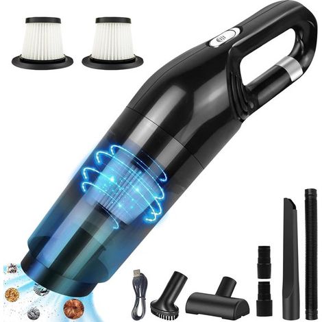 Kabelloser Handstaubsauger 10.000 Pa Saugleistung, leise 2 wiederaufladbare Filter, Mini Design für Zuhause, Büro und Auto Effiziente, kabellose (1/5)
