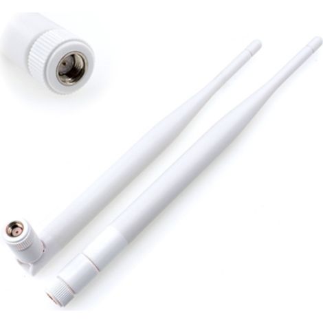WLAN-Antenne 2,4 GHz, 6 dBi, omnidirektional, SMA-RP, weiß (1/5)