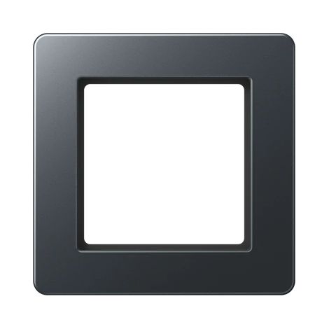 Jung Telaio 1 posto, A FLOW, termoplastico verniciato, antracite opaco, montaggio verticale e orizzontale AF 581 BF ANM