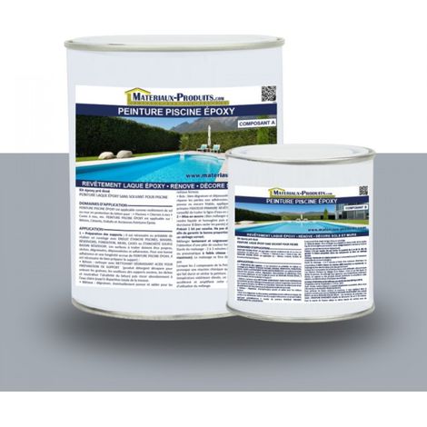 Peinture Piscine Epoxy - 1 Kg Gris béton - MATPRO (1/7)