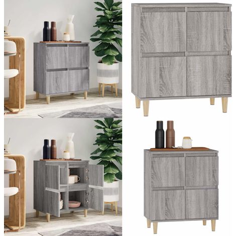 Buffet Sonoma gris 60x35x70 cm Bois d'ingénierie - Buffet - Meuble De Rangement - Armoire - Commode - Salon - Home & Living (1/5)