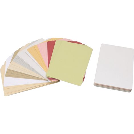100Pcs Pearlescent Card Stock Round Corner 15x10CM Hard Natural Texture Rubber Stamp Card Paper for Invitations Envelopes (1/5)