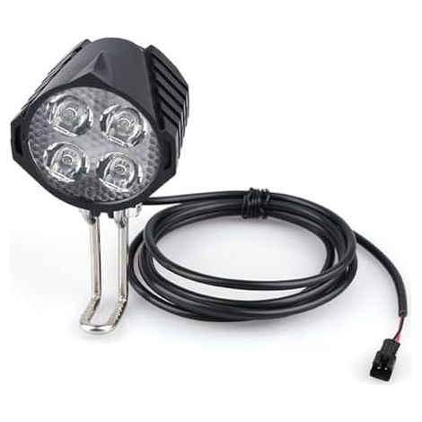 Frontscheinwerfer für E-Bikes mit 2-Pin-CAN-SM-Protokoll, kompatibel mit Bafang BBS01 und BBS02 HD Antriebsmotoren. Geeignet für 36-V- und 48-V-E-Bikes. (1/5)