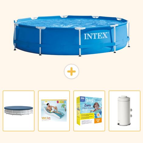 Intex Piscine Tubulaire Ronde - 366x76 cm - 5-pièces  S135 (1/5)