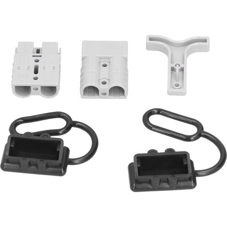 Connecteur électrique à connexion rapide pour treuil de récupération avec poignée 50 A 12-36 V CC Gris (1/5)