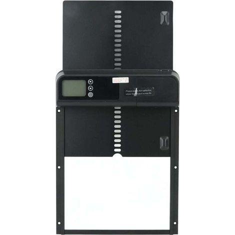 Automatische Hühnerstalltür Eosnow mit Zeitschaltuhr, Aluminiumlegierung, IP45 wasserdicht, LED, batteriebetrieben für landwirtschaftliche Betriebe -