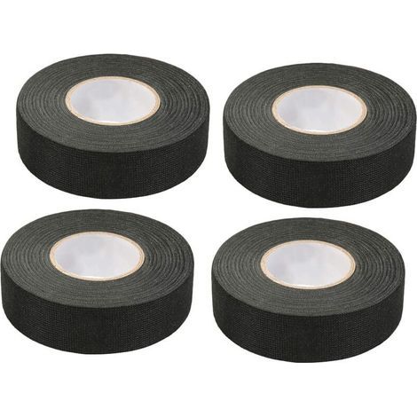 Stück schwarzes Kfz-Klebeband (1,5 cm x 15 m) – Kfz-Gewebeband, Hochtemperatur-Klebeband, Hochleistungs-Klebeband, Stoffband, Kabelbaumband (1/4)