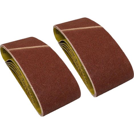 Dapetz ® Sanding Belt 75mm x 457mm Very Coarse 40 Grit Sander for Hardwood, Softwood, Grinding, Sharpening & Derusting Compatible with Bosch, Black & Decker & Makita Sander 10PCS (1/5)