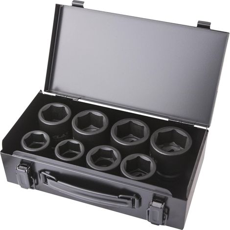 Coffret 8 douilles choc 6 pans 26-38mm 3/4" Cr-Mo - OS 3400 - CLAS Equipements (1/2)