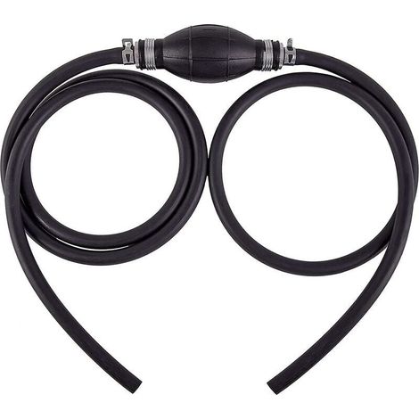 Gruppo tubo carburante da 8 mm, pompetta di adescamento benzina con tubo in gomma per raccordi motore barca marina, pompa a sifone manuale, fuoribordo (1/4)