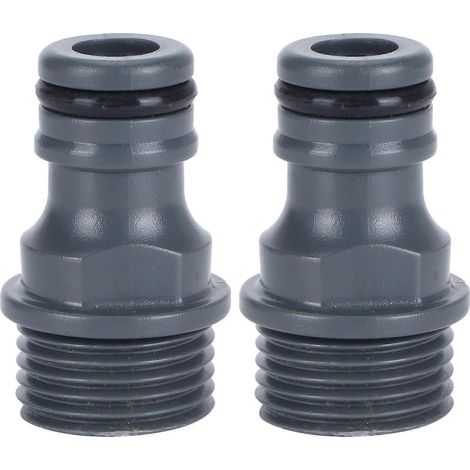 2pcs G1/2 Male Thread Quick Connector Nipple Garden Hose Faucet Nipple Adapter Irrigation Tool (1/5)