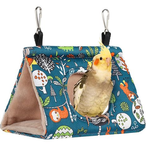 Accessoires pour animaux de compagnie : nid, hamac, abri en velours, cage, cachette en peluche pour oiseaux, lit en peluche pour perroquet, perroquet, inséparable, canari (1/5)