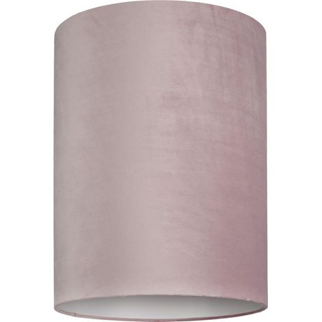 Nowodvorski Zylindrischer Lampenschirm aus Rosé-Velours 55 cm