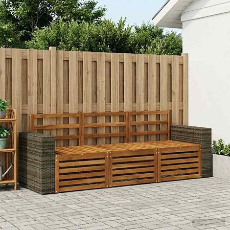 vidaXL Ensembles de canapés 3 pcs Bois d'Acacia Massif (1/5)