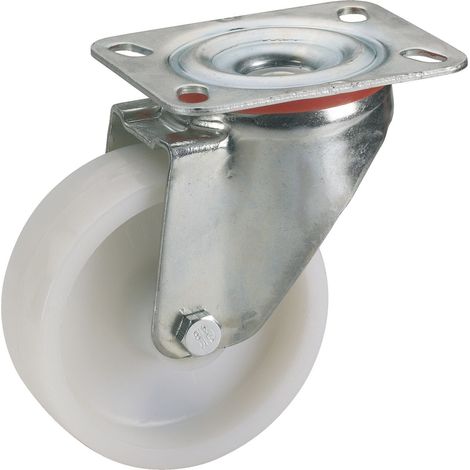 Lenkrolle Polyamid-Rad Industrierolle ø125mm Tragkraft 220kg Stahlfelge verzinkt