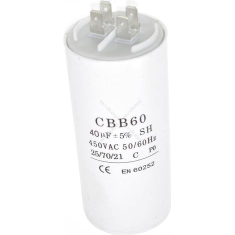 Universal 40UF Microfarad Appliance Motor Start Run Capacitor (1/2)