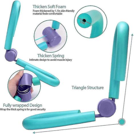 Vélo d'exercice multifonctionnel pour les cuisses (bleu) (1/5)