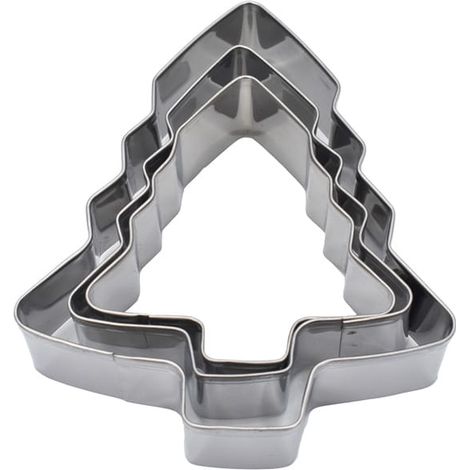 Weihnachtsbäumchen-Ausstechformen, 3 Stück