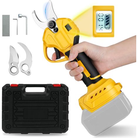 Cordless Electric Pruning Shears Compatible with 18V 20V (No Battery) 45 mm Battery Sector Garden Sector Brushless Motor for Gardening, Vine, Fruit Tree (1/5)