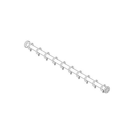 pba 01 Duschvorhangstange AS 1700mm aus Nylon (1/2)