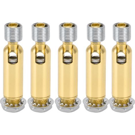 Adapters pour Luminaire M10/12 - 5 Pièces Dérivation avec Crémaillère Externe en Métal Bronze pour Plafonds Inclinés (1/5)