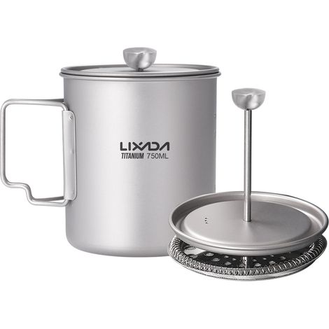 Lixada Ta8315FP Presse française 750 ml sans anneau de suspension (1/5)