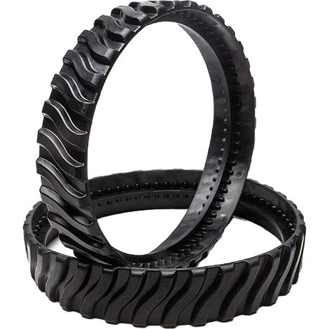 Compatible con limpiadores de piscinas MX8 Mx6, piezas para aspiradoras de piscinas, repuestos de neumáticos de goma, limpiadores de neumáticos, 2 pistas para equipos, limpiador de ruedas de neumático