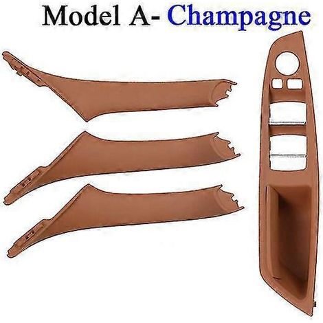 Nouvelle poignée de porte intérieure pour BMW Série 5 F10 F11 F18 520i 523i 525i 528i 535i (conduite à droite) - Coloris Champagne (1/5)