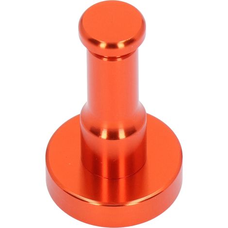 Leuchtend orangefarbenes Retro-Hängeset, stabile Aluminiumhaken für Küche, Badezimmer, Ankleidezimmer, Balkon. (1/5)
