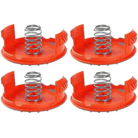 Ensemble de 4 capuchons de bobine et 4 accessoires supplémentaires compatibles avec les coupe-bordures Black+Decker RC-100-P (1/3)