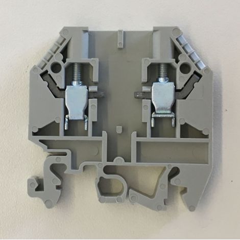 Reihenklemmenhalter bis 4mm2, 6mm breit, grau