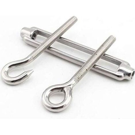 Kit Fixation Voile d'Ombrage, Acier Inoxydable, Fixation pour Triangle, Carré, Rectangle, Accessoires Voile (1/4)