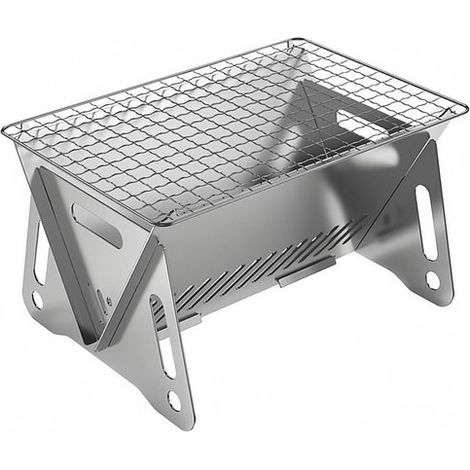 BBQ à charbon de bois pliable – Pour 1-2 personnes – Camping et pique-nique – Extérieur (1/5)