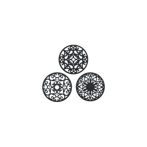 Dessous de Plat Silicone, 3PCS Antidérapant AntiChaleur 250 °C Multifonction Reposecuillère Dessous de Verre de Cuisine Tapis de Table pour Cuisine et Salle à Manger (1/5)