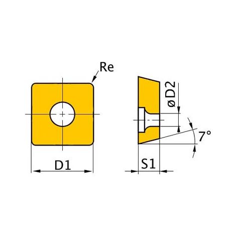 OPTIMUM 3441756 PLAQUITAS DE CORTE N. 61, SNMG120408