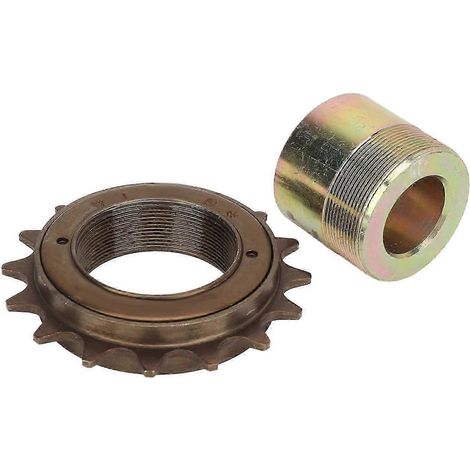 Roue libre 16 dents avec adaptateur 20 mm, kit d'adaptation de volant moteur léger et facile à installer pour tricycles, motos et karts électriques (1/5)