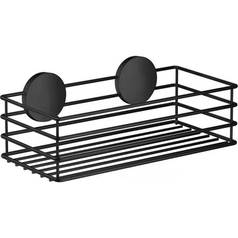 Smedbo Duschkorb, Edelstahl Schwarz, Selbstklebend BB1200 (1/4)
