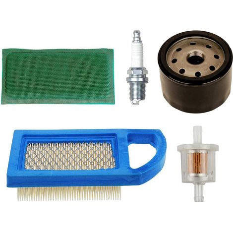 Kit entretien complet 794421 697152 : pré-filtre à air, filtre à huile 492932S, filtre à carburant 691035 et bougie d’allumage pour moteurs Briggs & Stratton, garantie de bon fonctionnement (1/4)