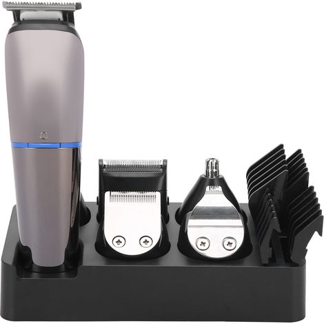 Rasoir électrique 6 en 1 multifonctionnel rechargeable par USB, tondeuse à cheveux et sourcils avec peigne de guidage. (1/5)